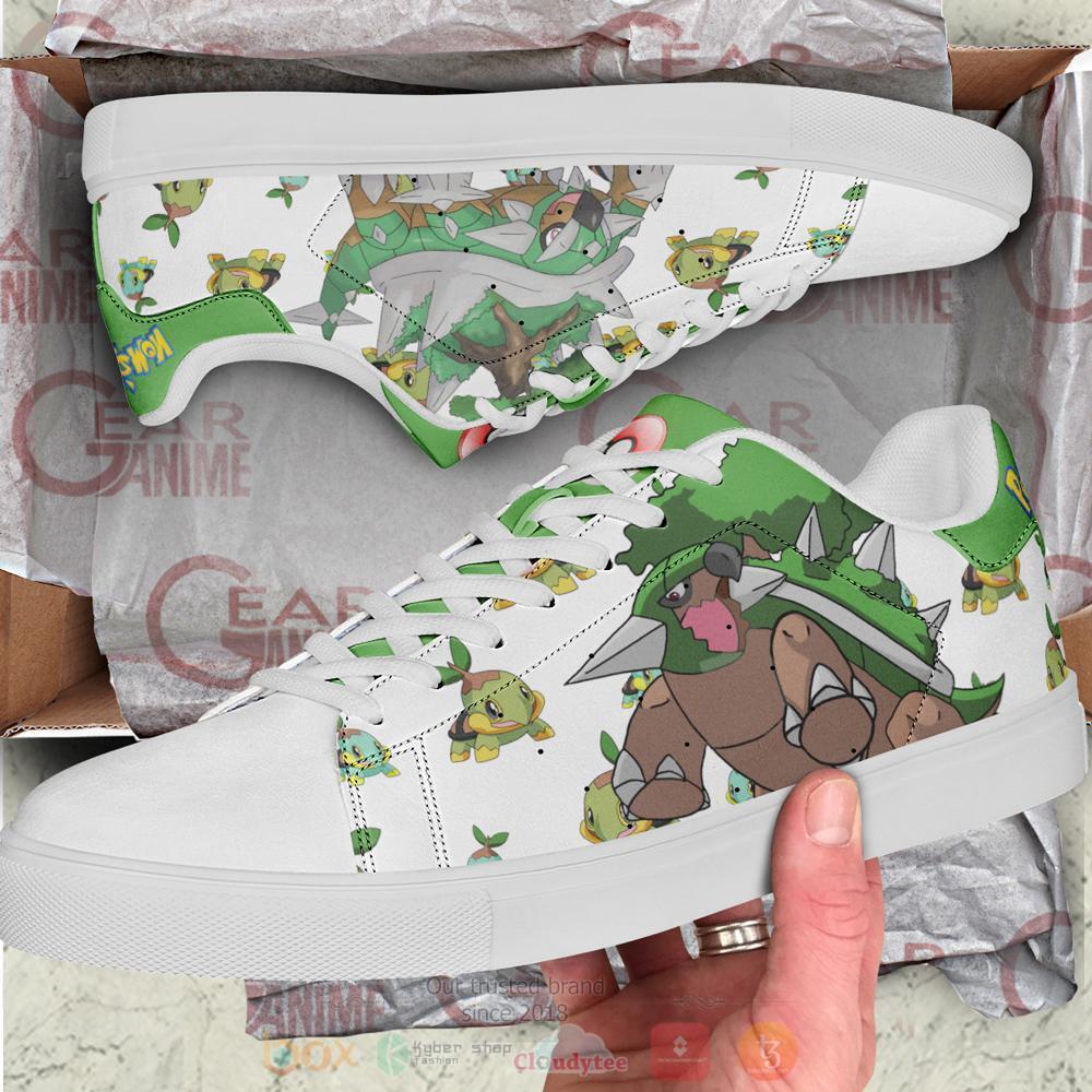Anime Pokemon Torterra Skate Shoes 1