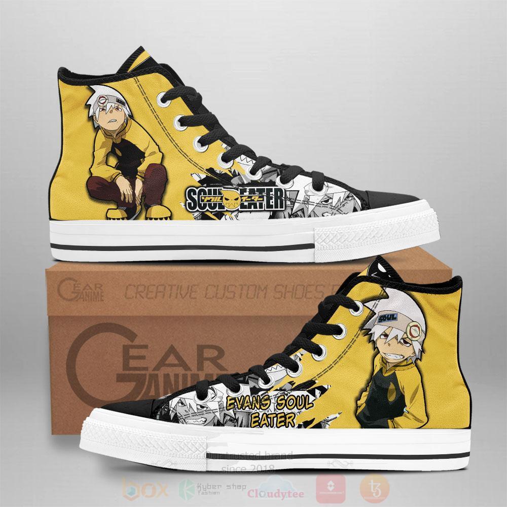 Anime Soul Eater Evans High Top Canvas Shoes