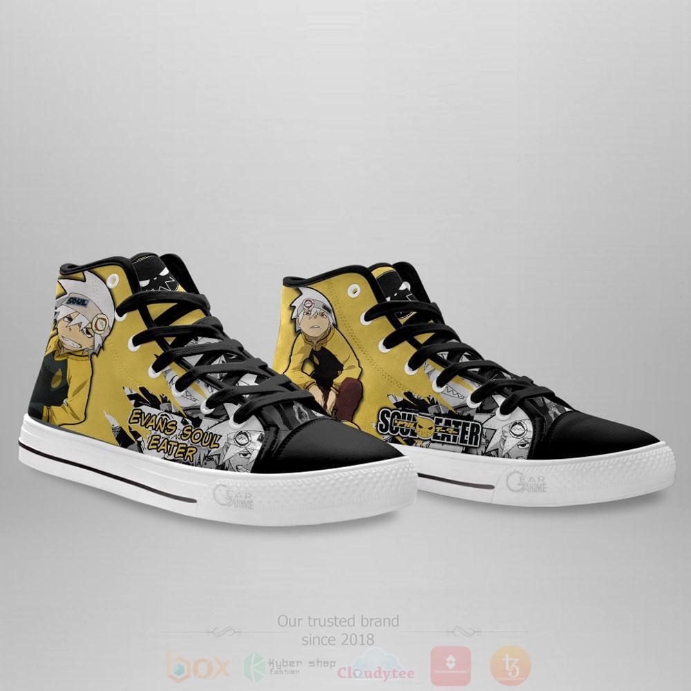 BEST Anime Soul Eater Evans High Top Shoes 4 Anime Soul Eater Evans High Top Canvas Shoes 1 2 3