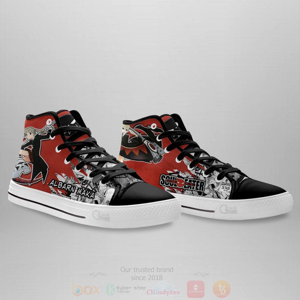 BEST Anime Soul Eater Maka Albarn High Top Shoes 3 Anime Soul Eater Maka Albarn High Top Canvas Shoes 1 2