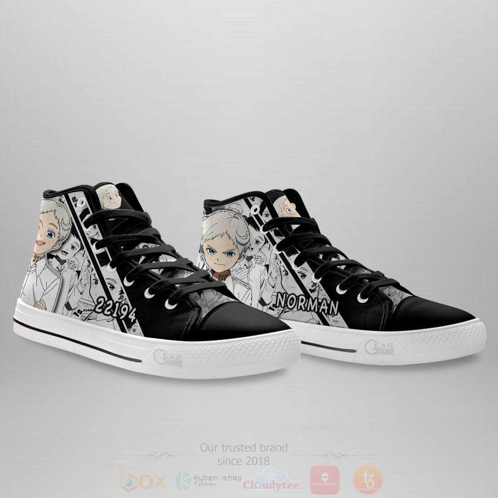 Anime The Promised Neverland Norman High Top Canvas Shoes 1 2 3