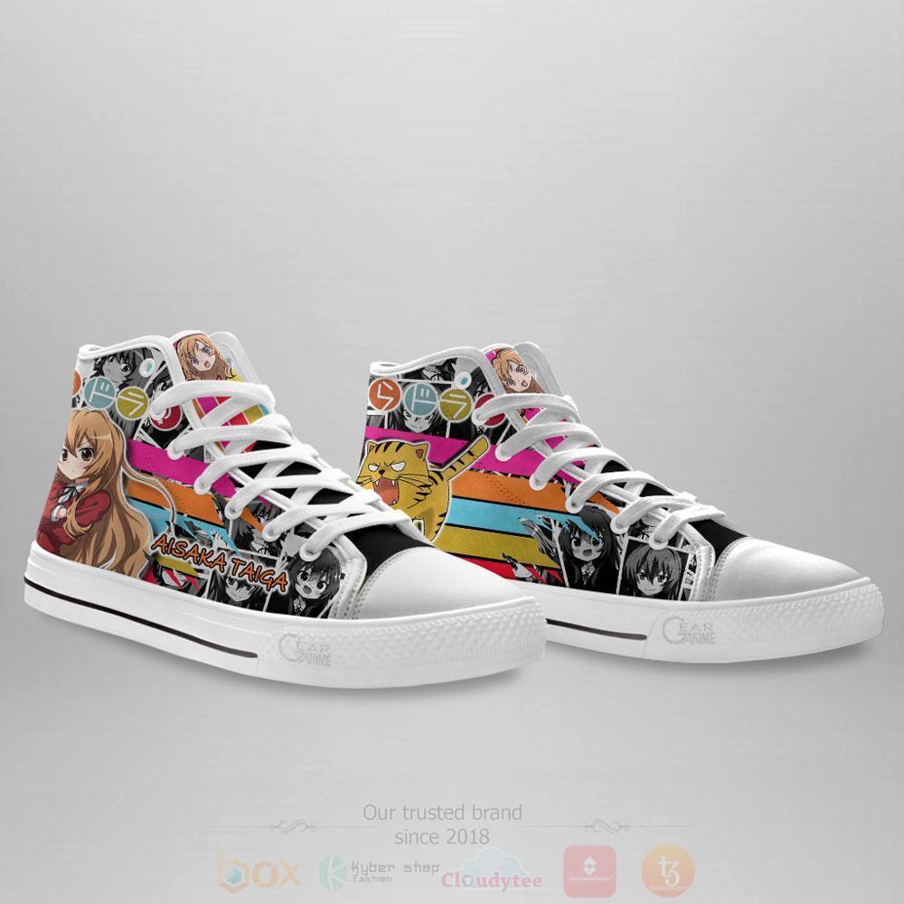 BEST Anime Toradora Taiga Aisaka High Top Shoes 3 Anime Toradora Taiga Aisaka High Top Canvas Shoes 1 2