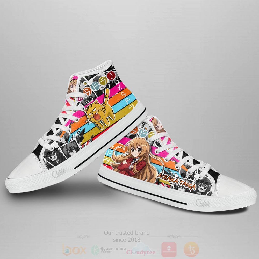 BEST Anime Toradora Taiga Aisaka High Top Shoes 4 Anime Toradora Taiga Aisaka High Top Canvas Shoes 1 2 3