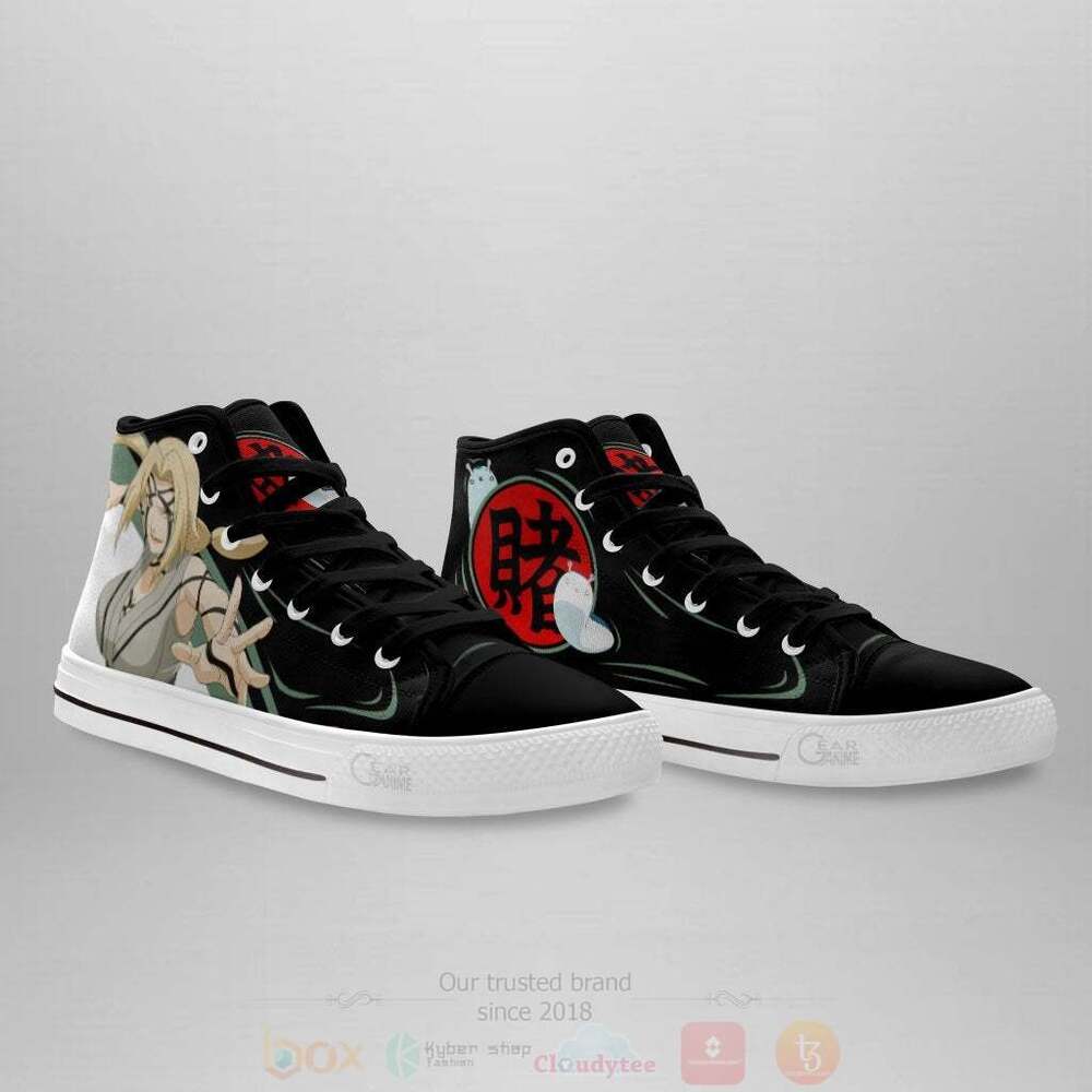 Anime Tsunade Hokage High Top Canvas Shoes 1