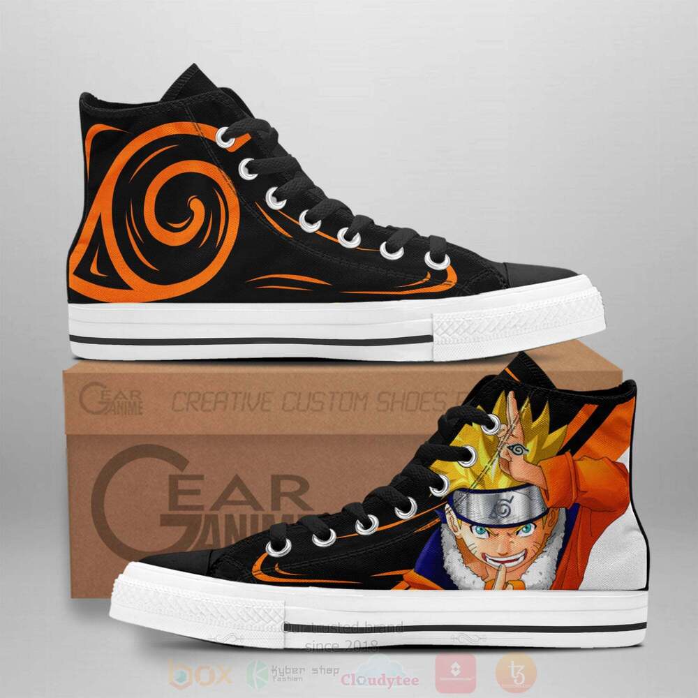Anime Uzumaki High Top Canvas Shoes