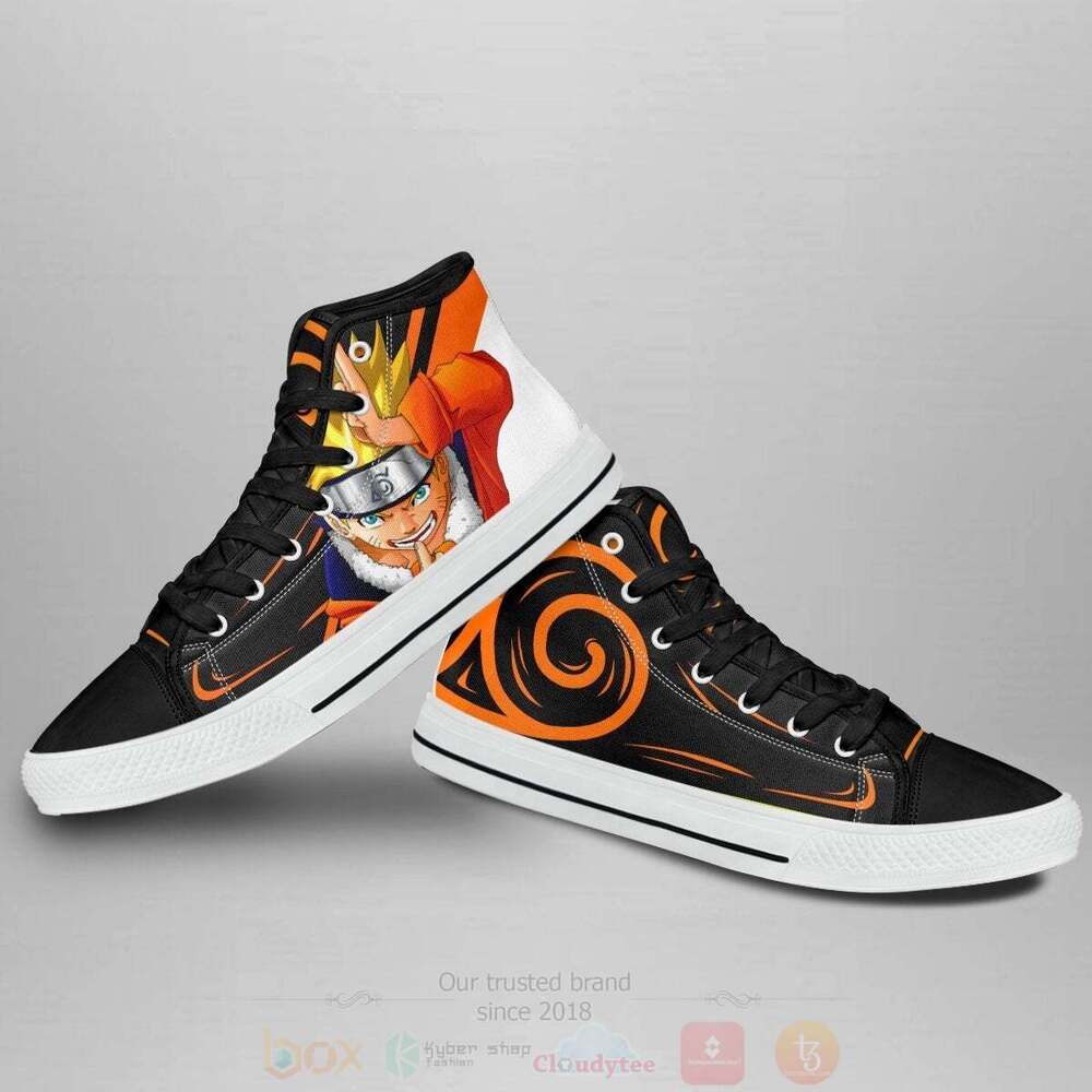 BEST Anime Uzumaki High Top Shoes 3 Anime Uzumaki High Top Canvas Shoes 1 2