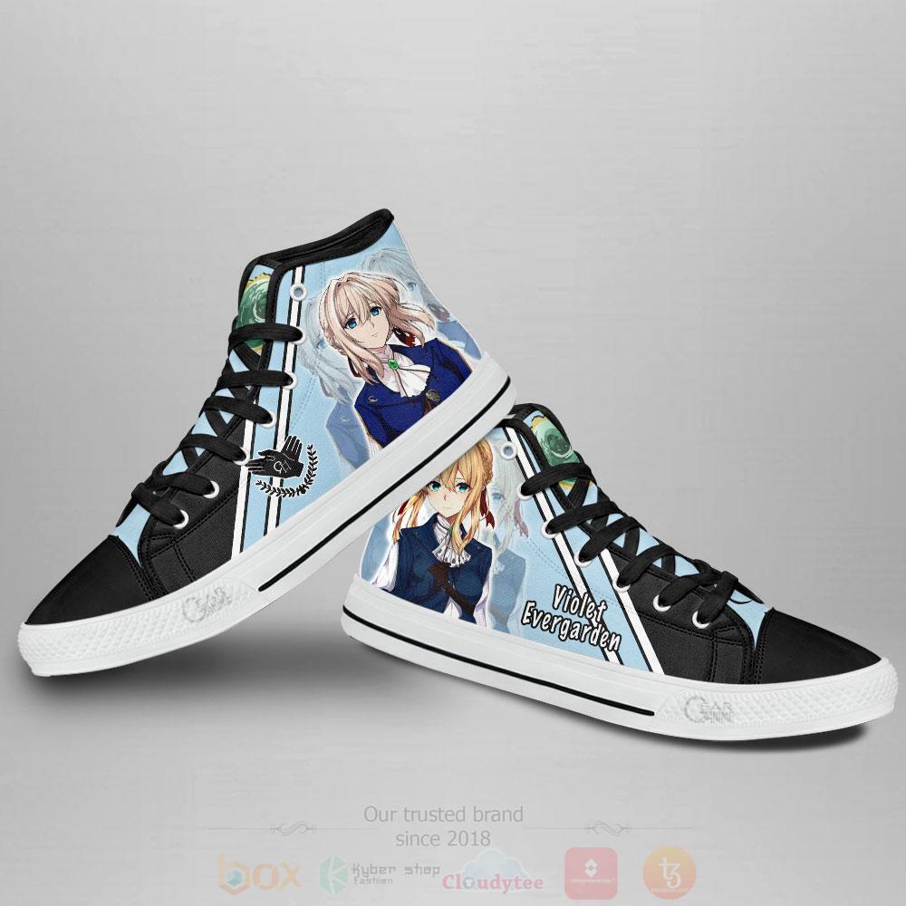 BEST Anime Violet Evergarden High Top Shoes 3 Anime Violet Evergarden High Top Canvas Shoes 1 2