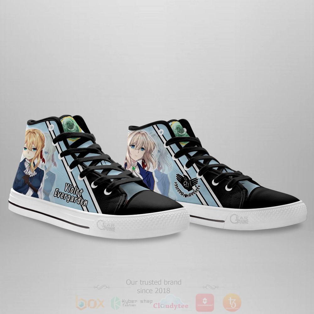 BEST Anime Violet Evergarden High Top Shoes 4 Anime Violet Evergarden High Top Canvas Shoes 1 2 3