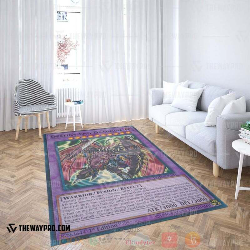 Anime YGO Destiny End Dragoon Custom Rug