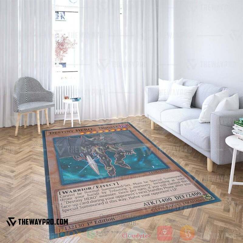 Anime YGO Destiny Hero Dogma Custom Rug