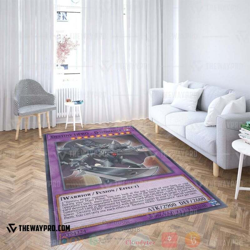 Anime YGO Destiny Hero Dominance Custom Rug