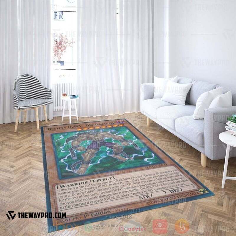 Anime YGO Destiny Hero DreadMaster Custom Rug