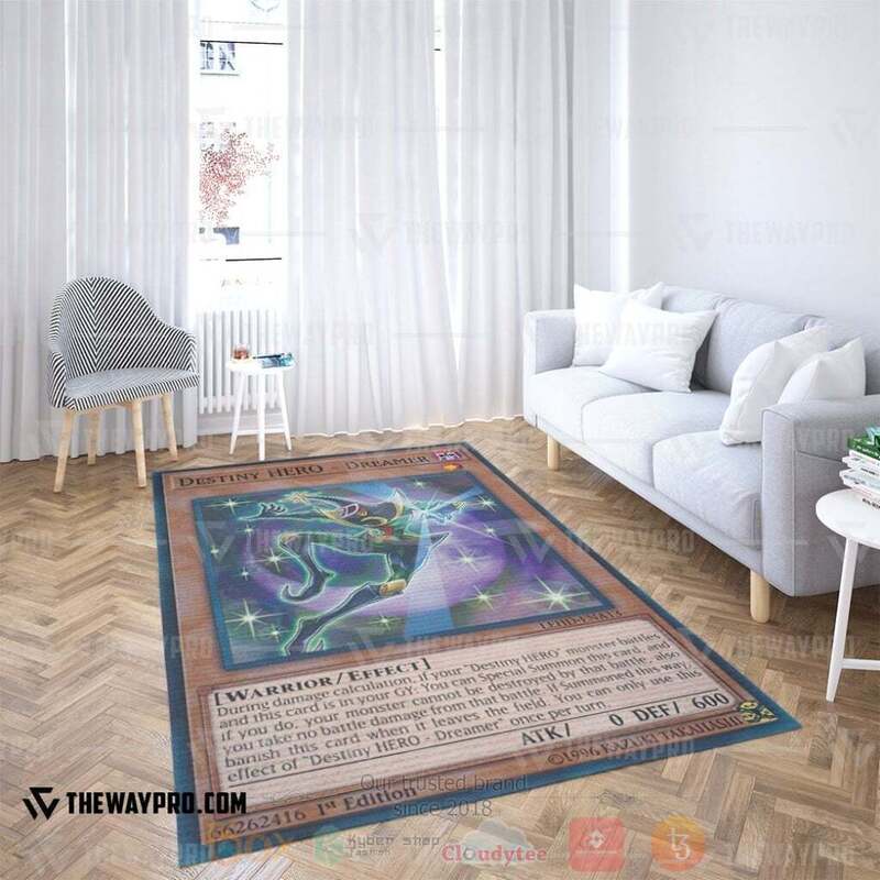 Anime YGO Destiny Hero Dreamer Custom Rug