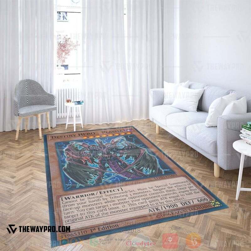 Anime YGO Destiny Hero Plasma Custom Rug