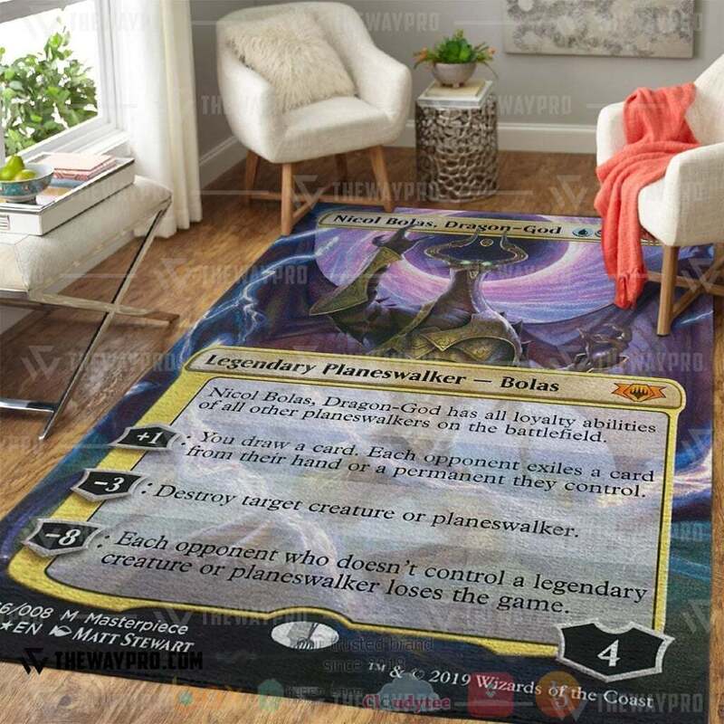 Anime YGO Game MTG Nicol Bolas Dragon God Custom Rug