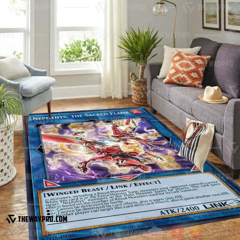Anime YGO Nephthys The Sacred Flame Custom Rug