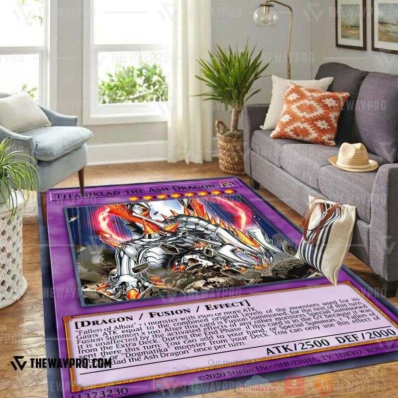 Anime YGO Titaniklad The Ash Dragon Custom Rug