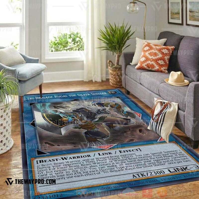 Anime YGO Tri Brigade Rugal The Silver Sheller Custom Rug