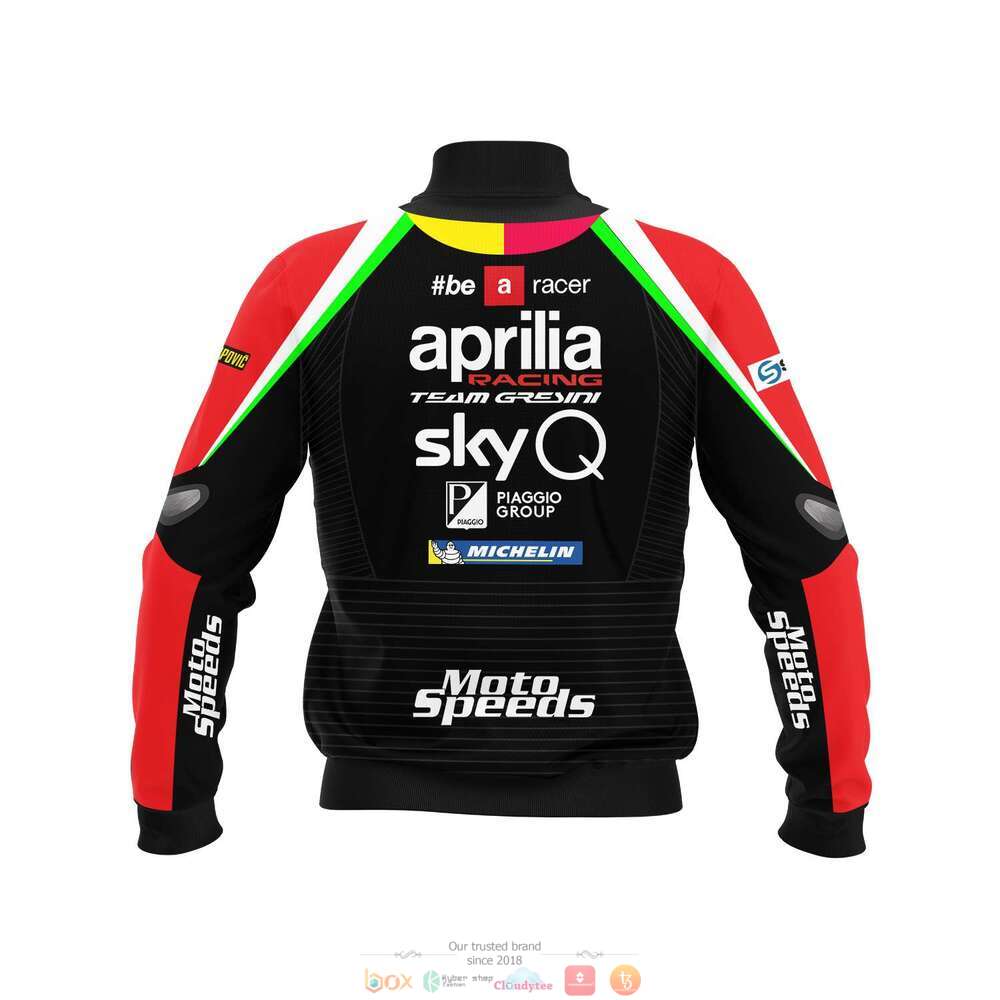 BEST Aprilia Racing Team Gresini sky Q bomber jacket 2 Aprilia Racing Team Gresini sky Q bomber jacket 1