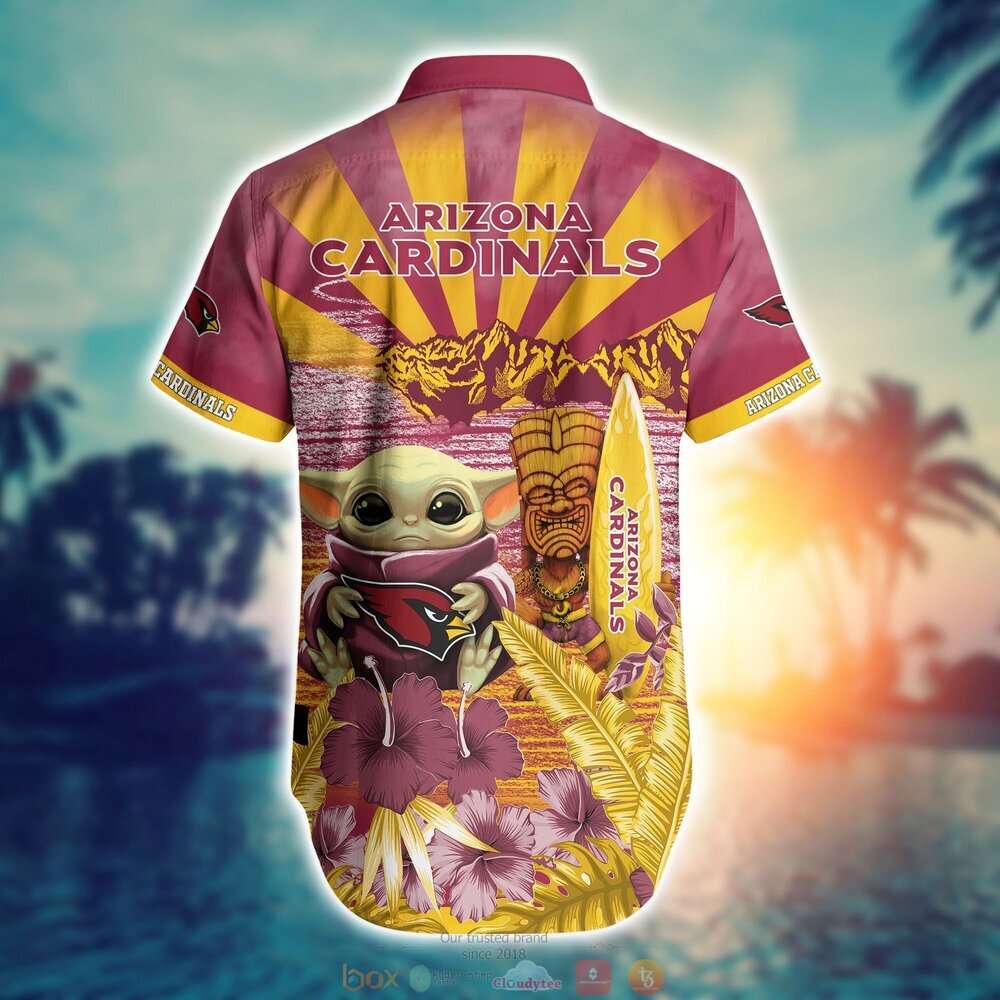 Arizona Cardinals Baby Yoda NFL Hawaiian Shirt, Shorts 3 Arizona Cardinals NFL Baby Yoda Hawaiian Shirt Shorts 1 2