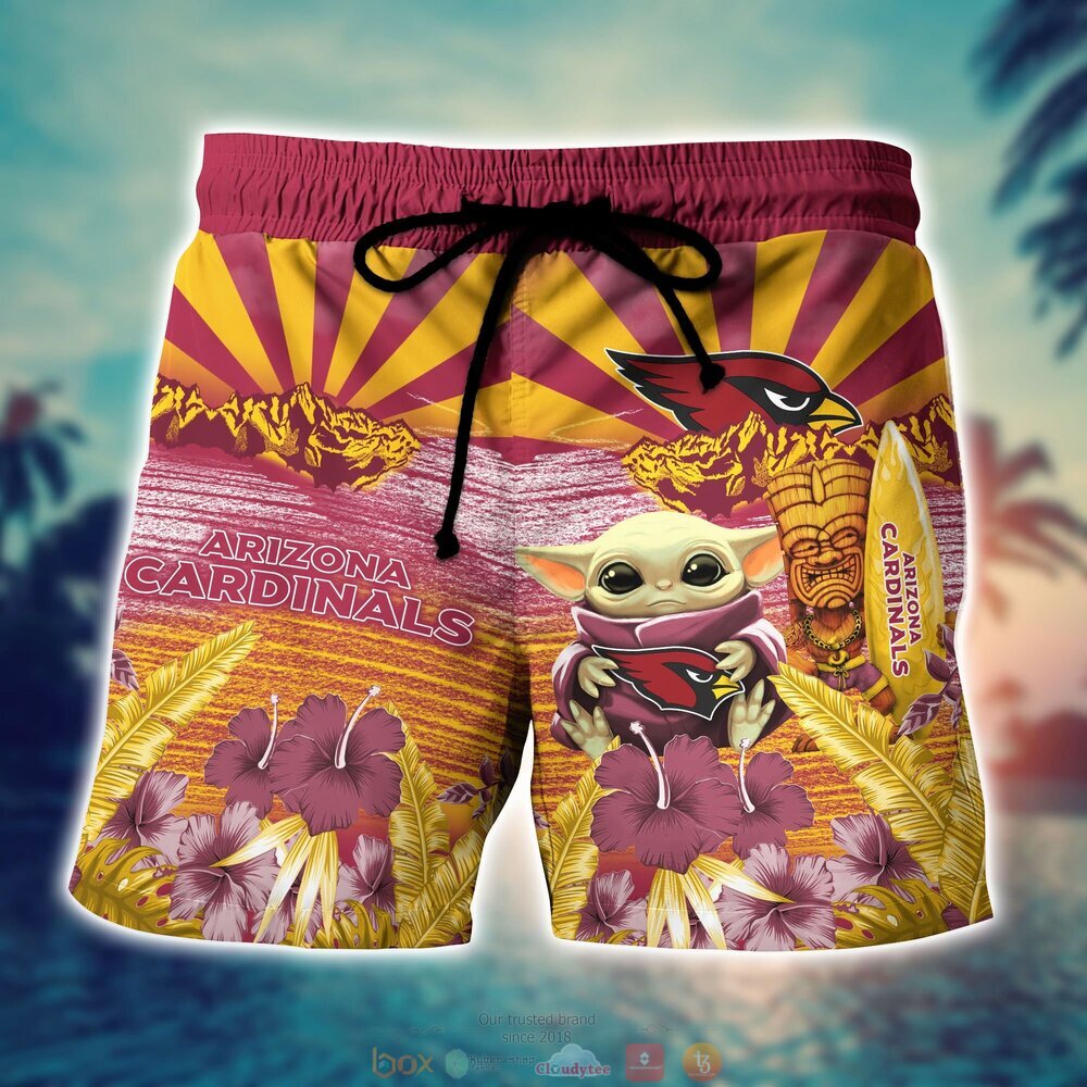 Arizona Cardinals Baby Yoda NFL Hawaiian Shirt, Shorts 4 Arizona Cardinals NFL Baby Yoda Hawaiian Shirt Shorts 1 2 3