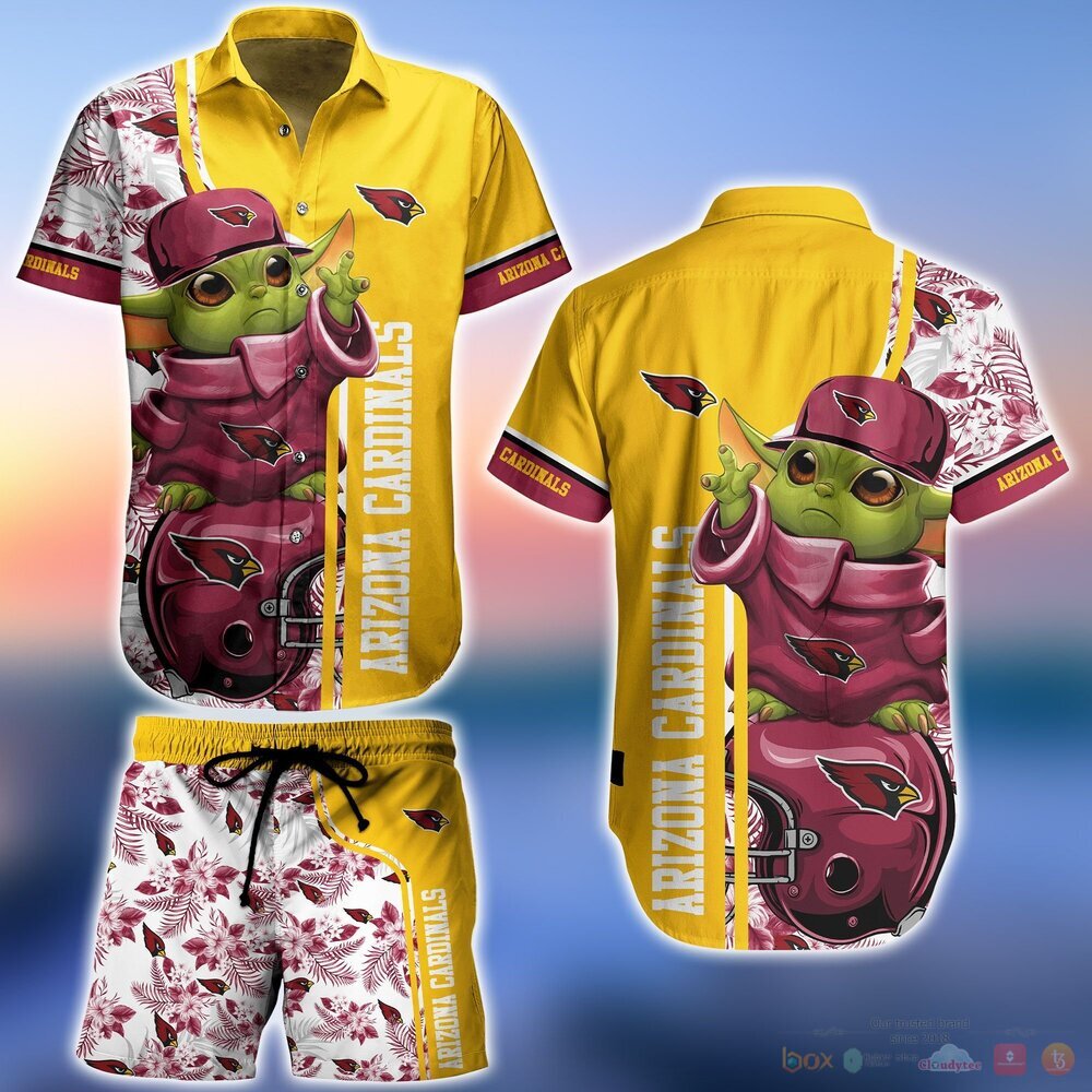 Arizona Cardinals Baby Yoda NFL Hawaiian Shirt and Shorts 10 Arizona Cardinals NFL Baby Yoda Hawaiian Shirt and Shorts