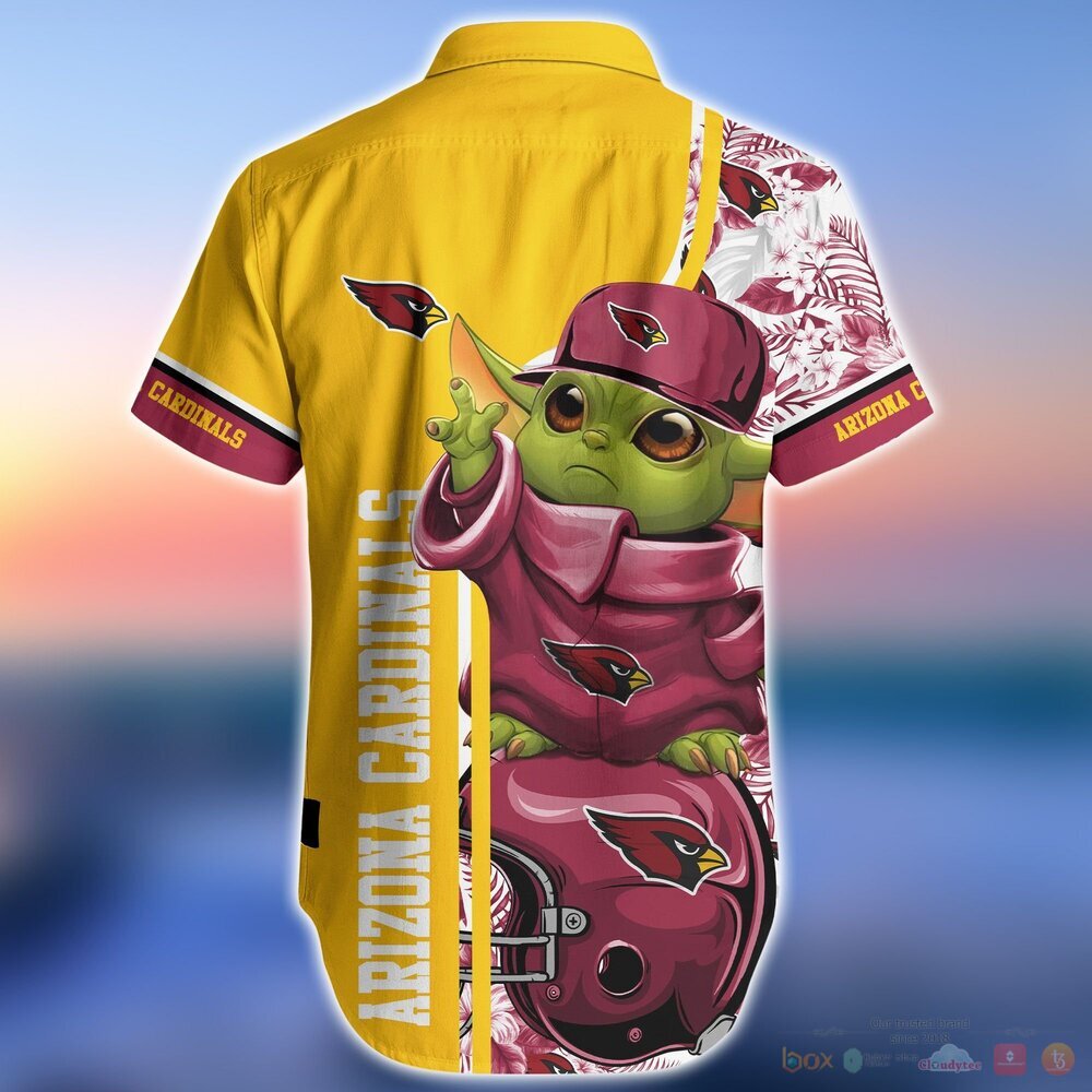Arizona Cardinals Baby Yoda NFL Hawaiian Shirt and Shorts 4 Arizona Cardinals NFL Baby Yoda Hawaiian Shirt and Shorts 1 2 3