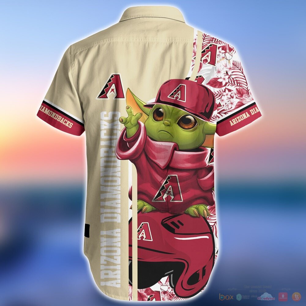 Arizona Diamondbacks Baby Yoda MLB Hawaiian Shirt and Shorts 4 Arizona Diamondbacks MLB Baby Yoda Hawaiian Shirt and Shorts 1 2 3