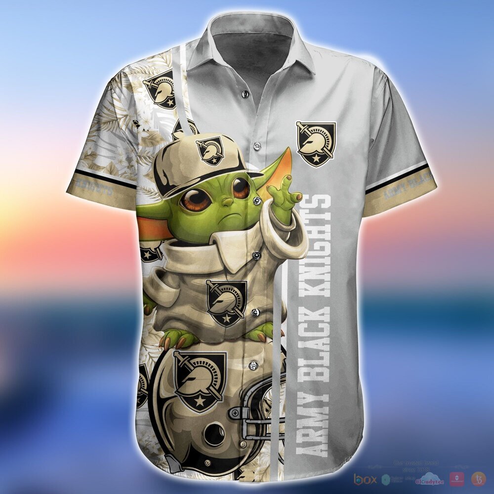 Army Black Knights Baby Yoda NCAA Hawaiian Shirt and Shorts 5 Army Black Knights NCAA Baby Yoda Hawaiian Shirt and Shorts 1 2 3 4