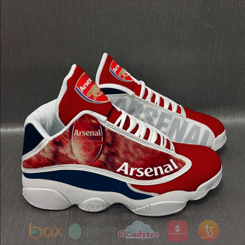 Arsenal red Air Jordan 13 shoes