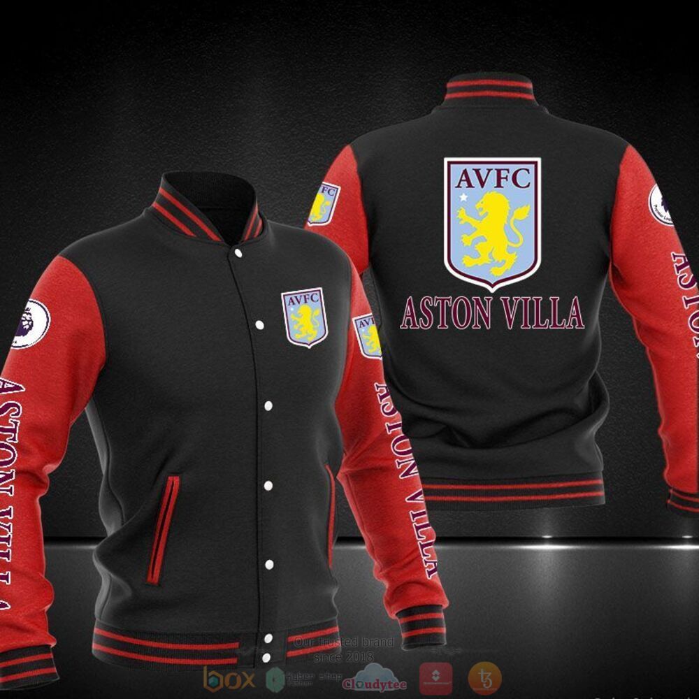 NEW Aston Villa FC baseball jacket 3 Aston Villa FC baseball jacket 1 2