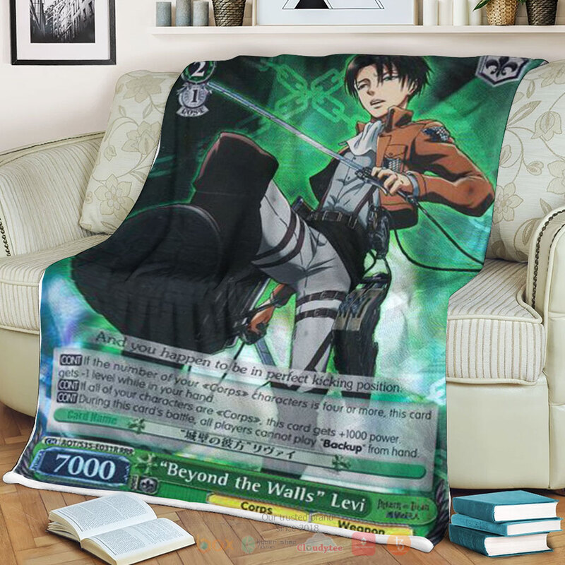 Attack On Titan Beyond the Walls Levi Blanket