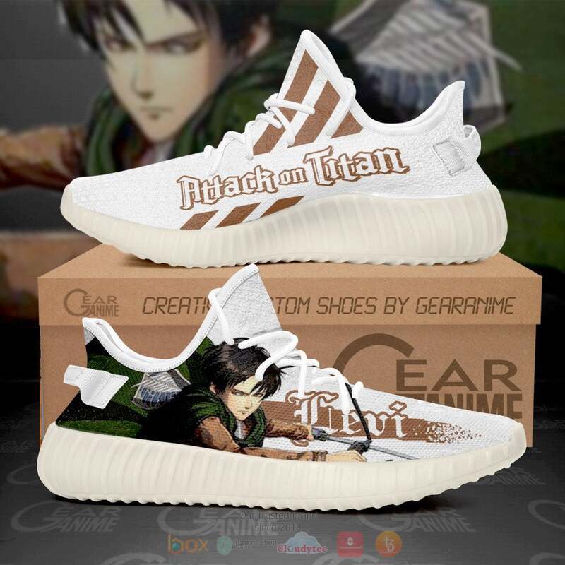 Attack On Titan Levi Ackerman Yeezy Sneaker shoes