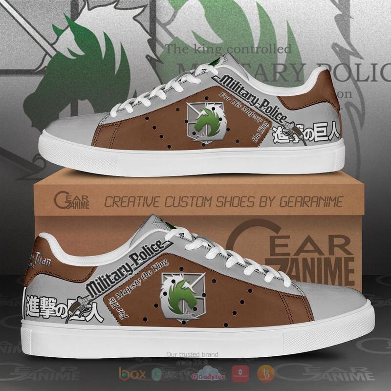 Attack On Titan Military Police Skate Stan Smith Shoes