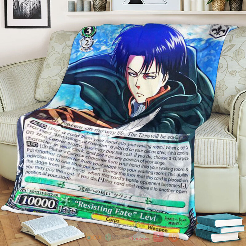 Attack On Titan Resisting Fate Levi Blanket