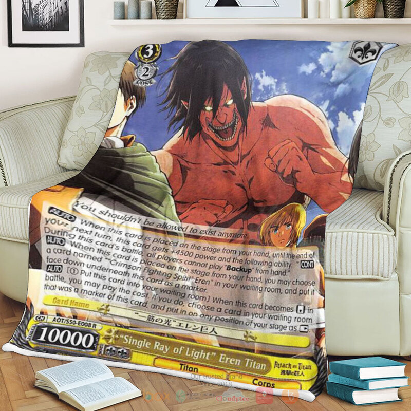 Attack On Titan Single Ray of Light Eren Titan Blanket