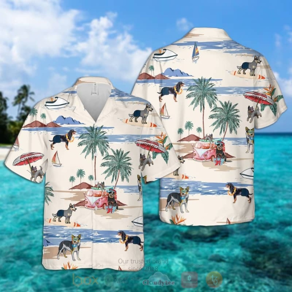 Australian Cattle Dog Terrier Summer Beach Hawaiian Shirt