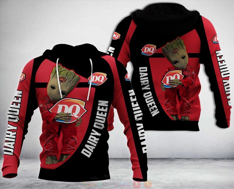 Baby Groot Hug Dairy Queen 3d Hoodie