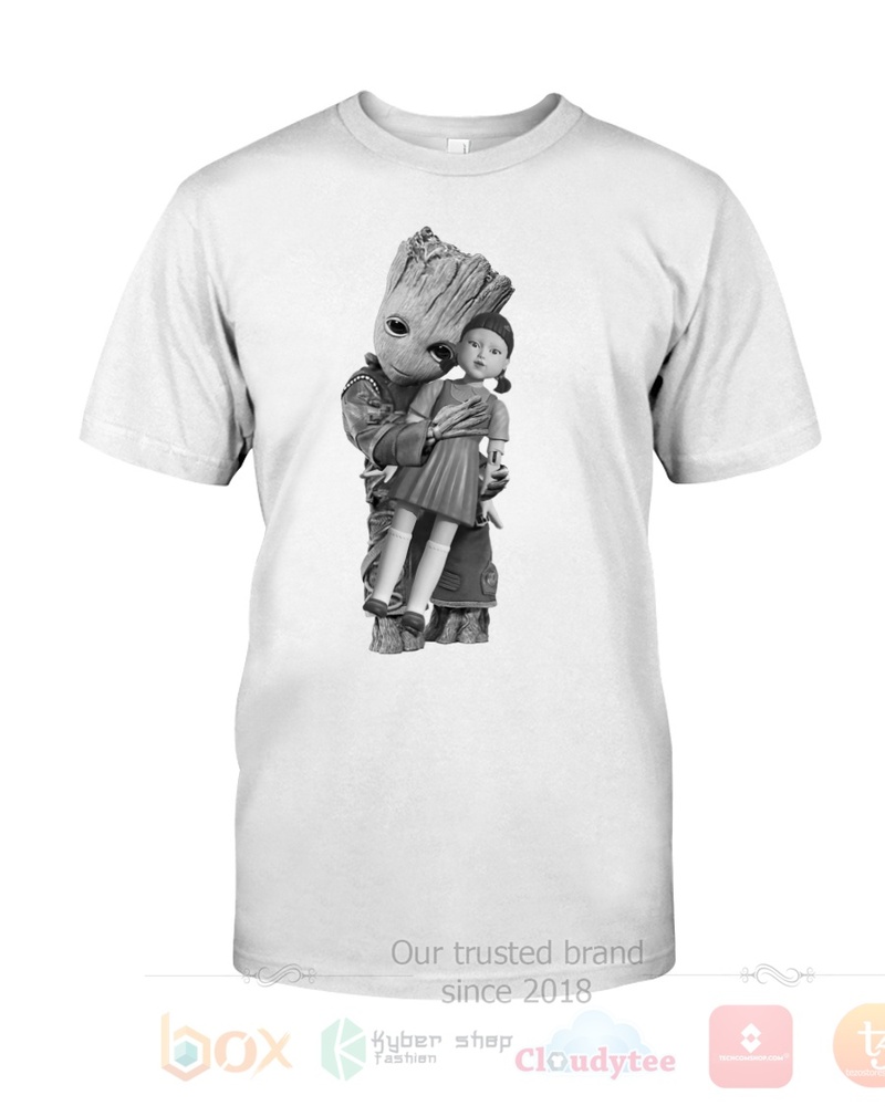 BEST Baby Groot and Younghee 3D All Over Printed Hoodie, Shirt 5 Baby Groot and Younghee 3D Hoodie Shirt