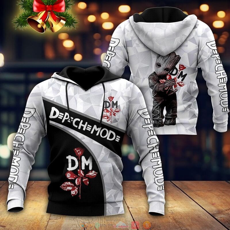 Baby Groot hug Depeche Mode 3d hoodie
