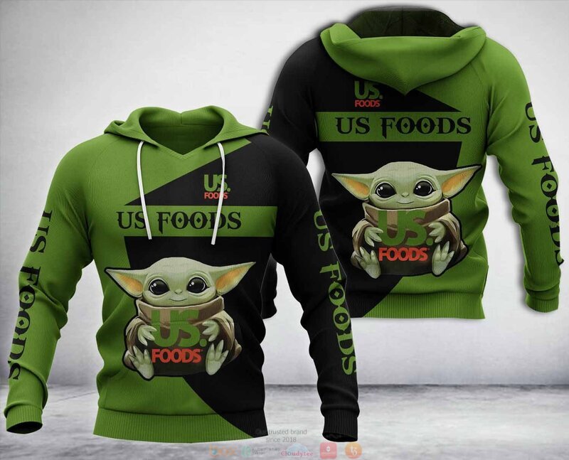 Baby Yoda US Foods Company 3D hoodie, zip hoodie 5 Baby Yoda US Foods Company hoodie zip hoodie