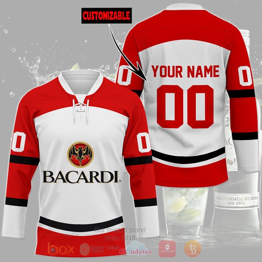 BEST Bacardi Personalized Jersey Hockey 3 Bacardi Personalized Hockey Jersey
