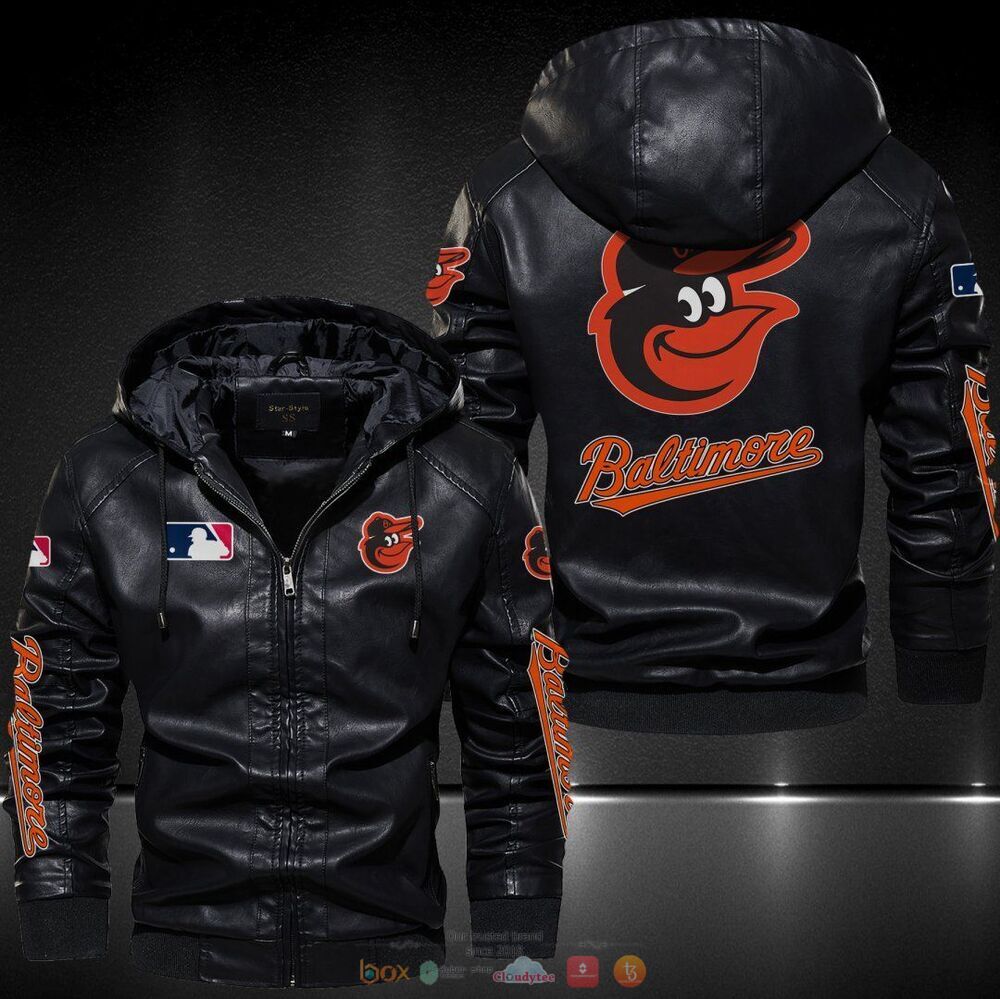 Baltimore Orioles MLB Leather Jacket Hat