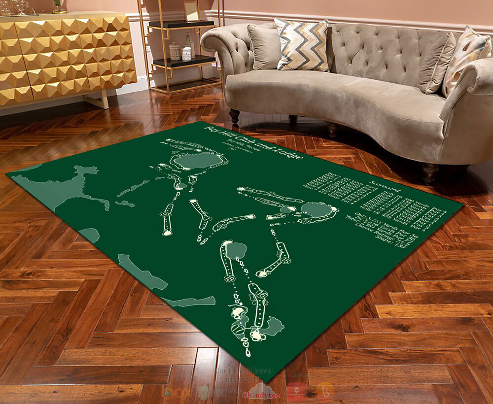 Bay Hill Club And Lodge Florida map rectangle rug 3 Bay Hill Club And Lodge Florida map rug 1 2