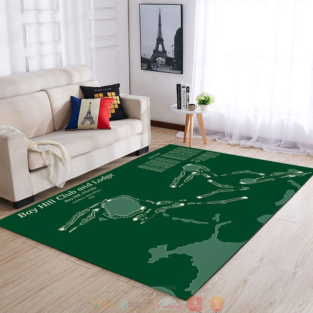 Bay Hill Club And Lodge Florida map rectangle rug 4 Bay Hill Club And Lodge Florida map rug 1 2 3