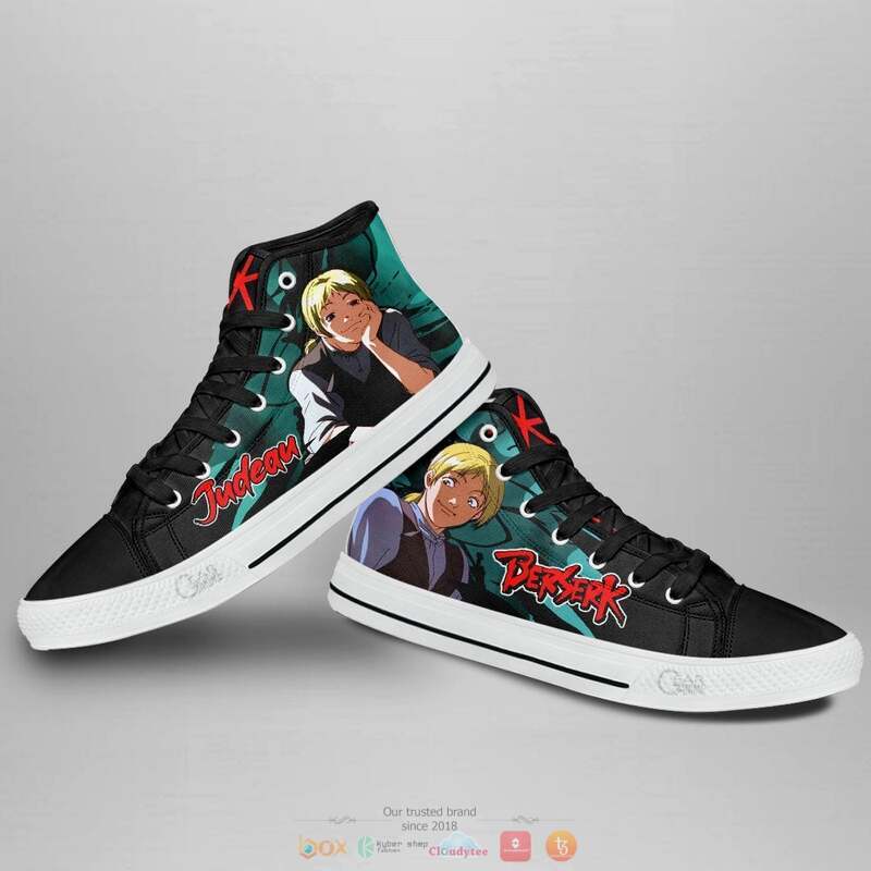 Berserk Judeau high top canvas shoes 3 Berserk Judeau canvas high top shoes 1 2