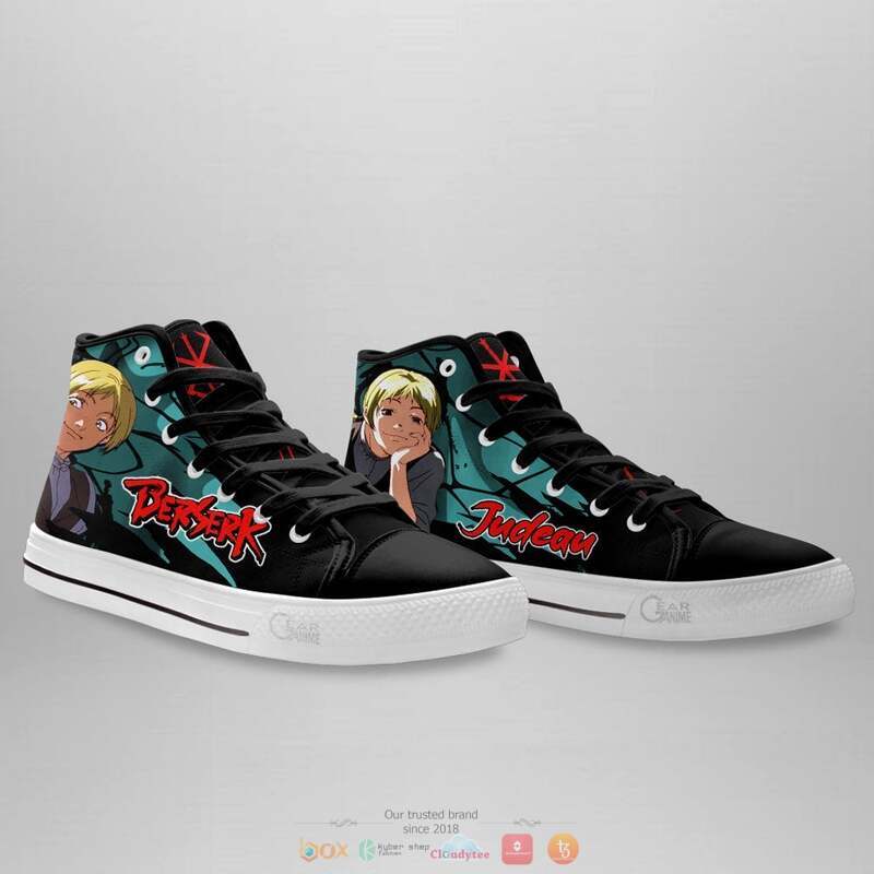 Berserk Judeau high top canvas shoes 4 Berserk Judeau canvas high top shoes 1 2 3