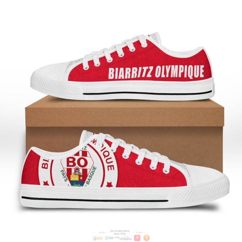 NEW Biarritz Olympique low top sneaker shoes 3 Biarritz Olympique low top shoes 1 2