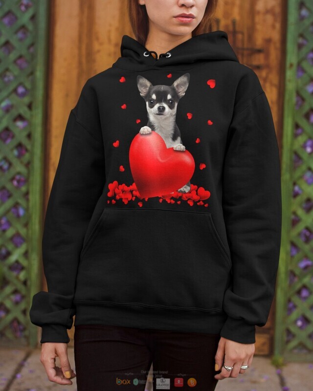 Valentine Hearts Black Chihuahua hoodie, shirt 7 Black Chihuahua Valentine Hearts shirt hoodie 1 2 3 4 5 6