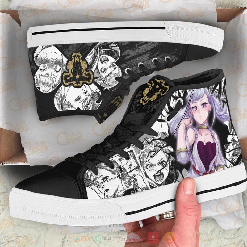 Black Clover Black Bull Noelle Silva Canvas High Top shoes 1